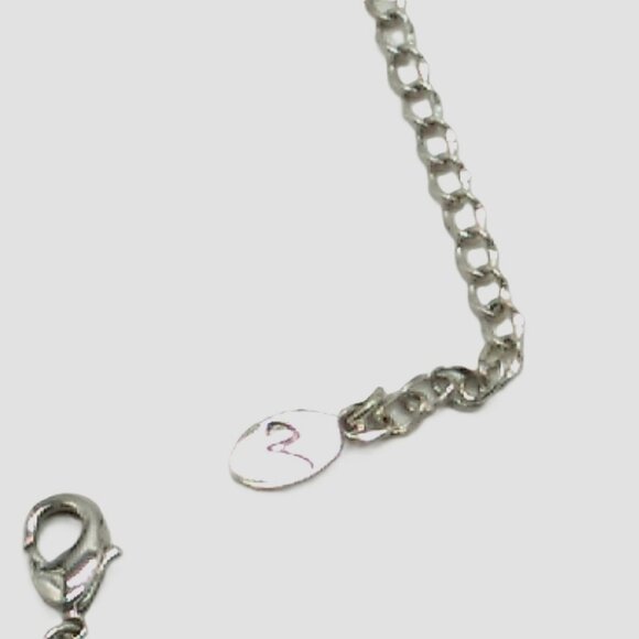 V (Laura Vann) Bezeled Multi-color Crystals & Beads Encased in Silver-tone - Picture 12 of 15